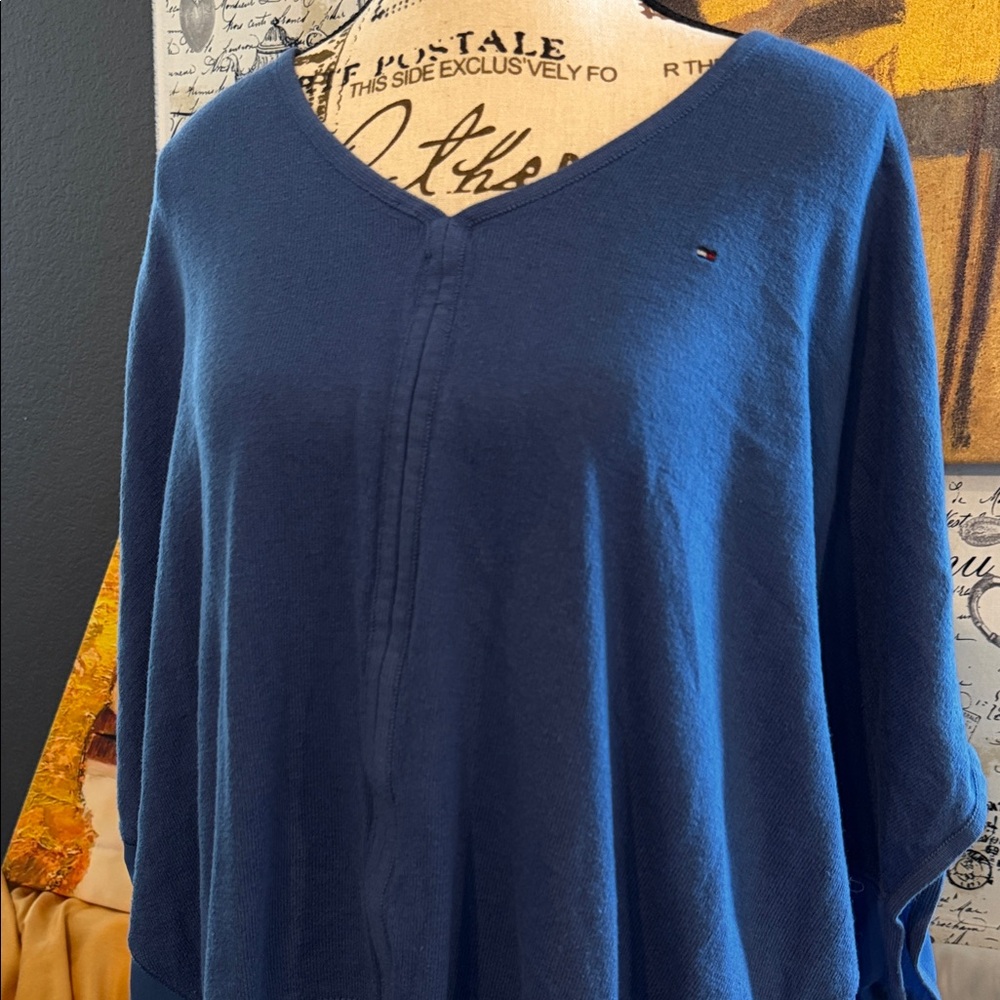Tommy Hilfiger- Women's Blue V-Neck Top